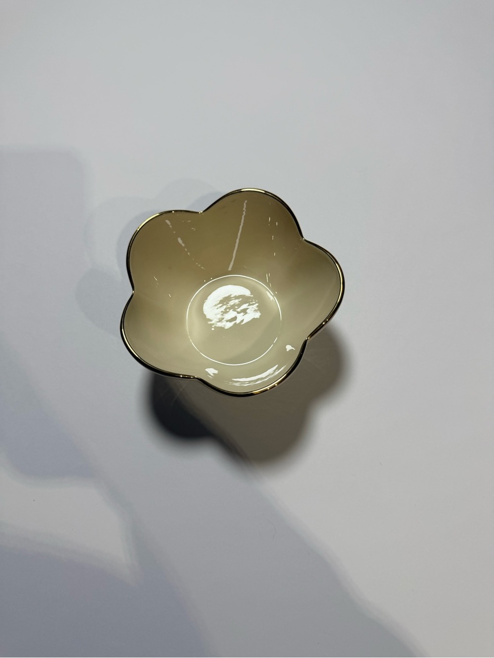 Vintage Lenox Cream Ceramic Flower Trinket Dish